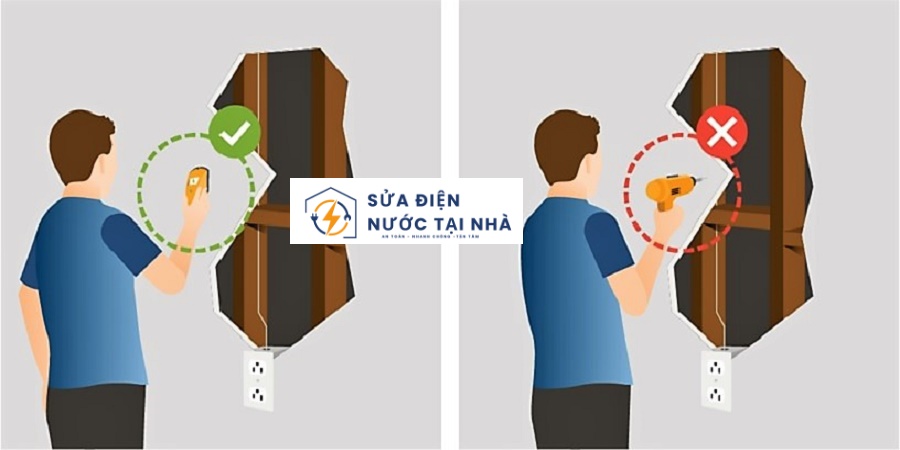 Cách Nhận Biết Vị Trí Dây Điện Âm Tường